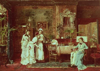 Besuch bei einer neuen Mutter, 1879